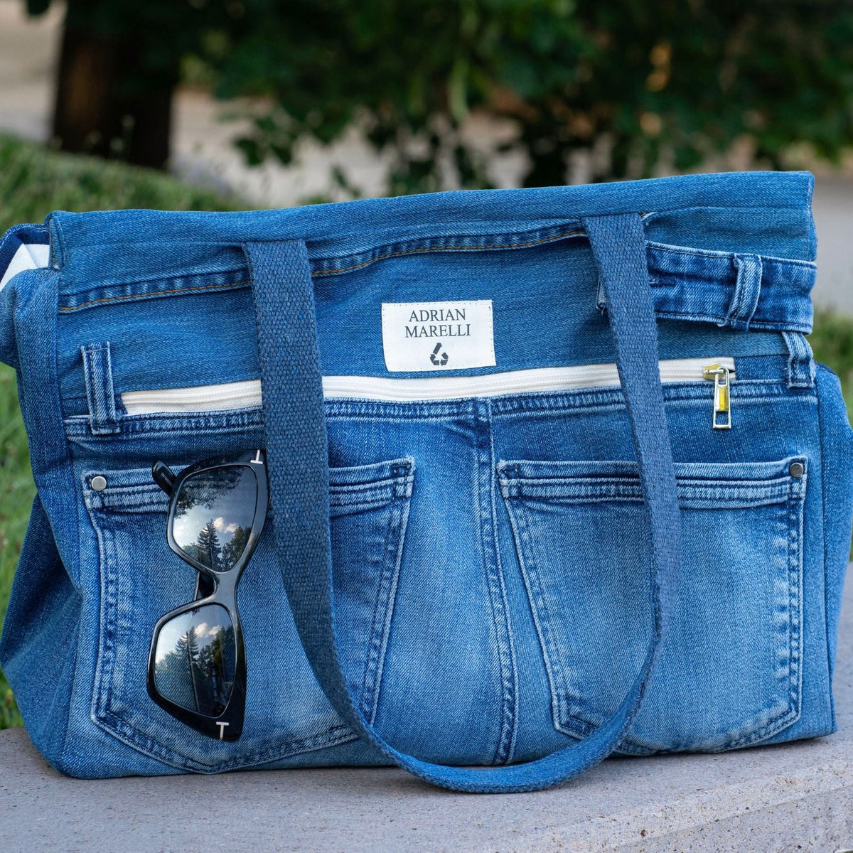 Brooklyn Heritage Upcycled Denim Pet Carrier – Indigo