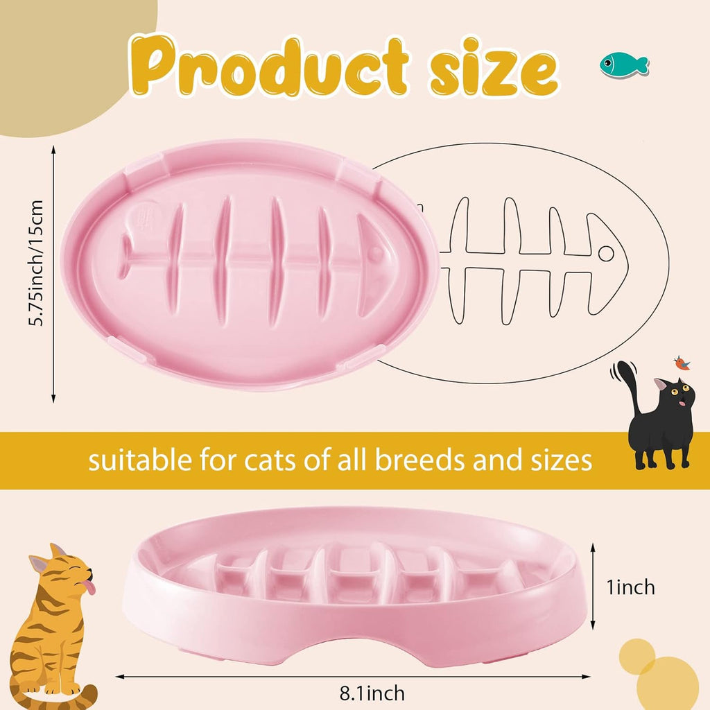 Cat Slow Feeder Bowl