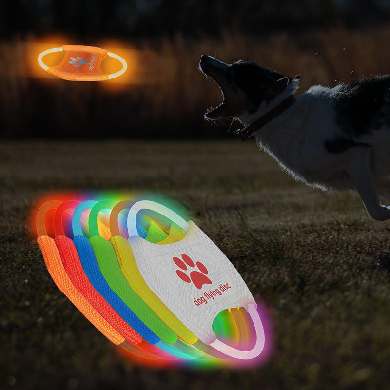 Flying Discs Light Glowing LED Luminous Interactive Toy