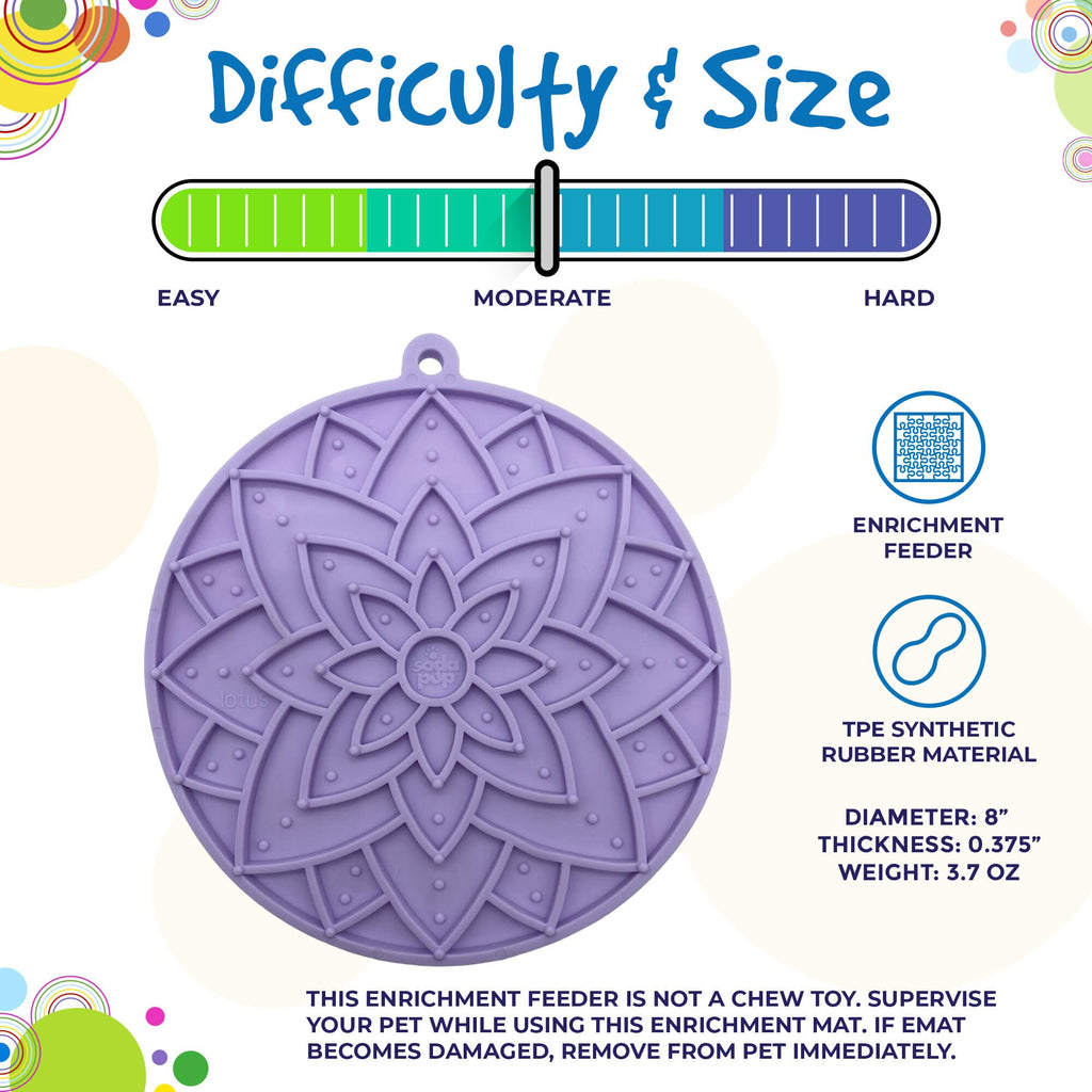 Enrichment Lick Mat For Dogs and Cats - With Suction Cups | USA Made