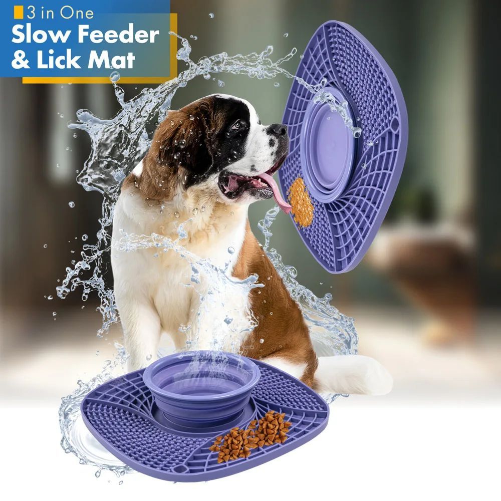 Slow Feeder Bowl Non Slip Puzzle Bowl Anti-Gulping