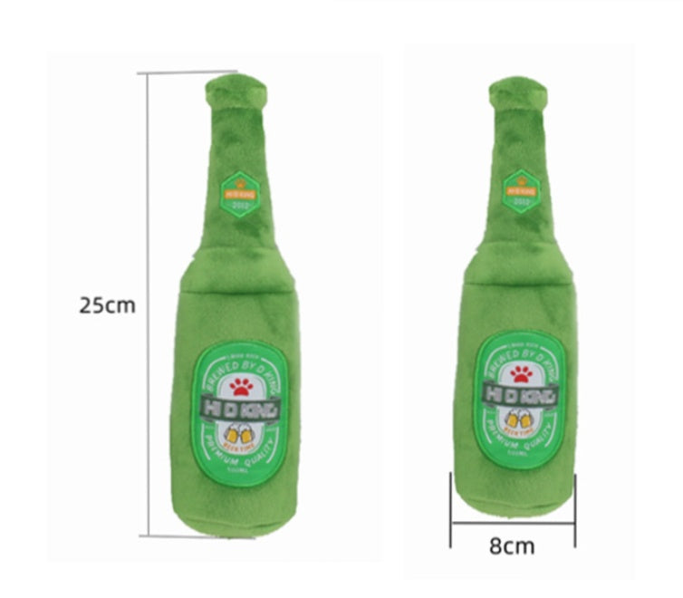 Sounding Plush Cartoon Simulation Beer Bottle Beer Mug Toy