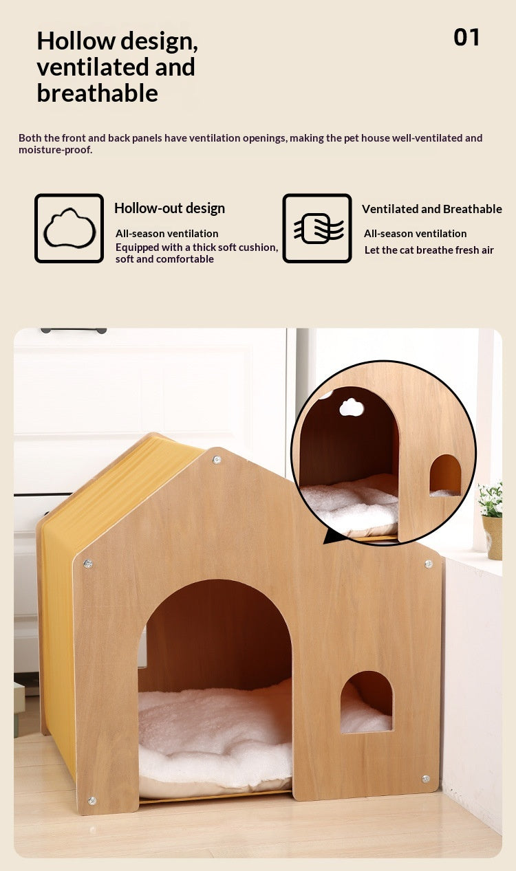 All-season Eco-friendly Solid Wood Pet Furniture