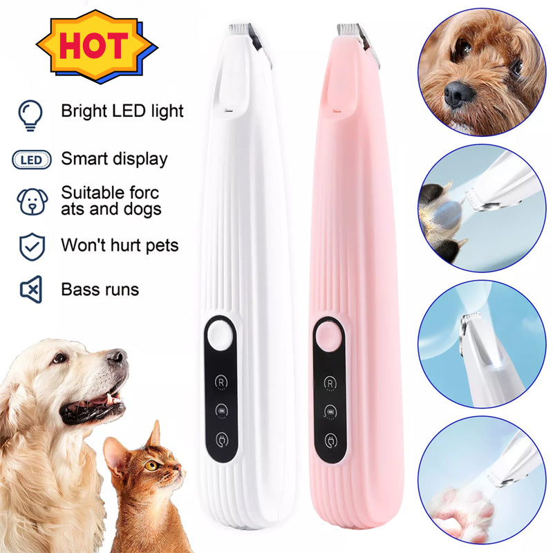 LED Pet Hair Trimmer — Cordless Precision Clipper