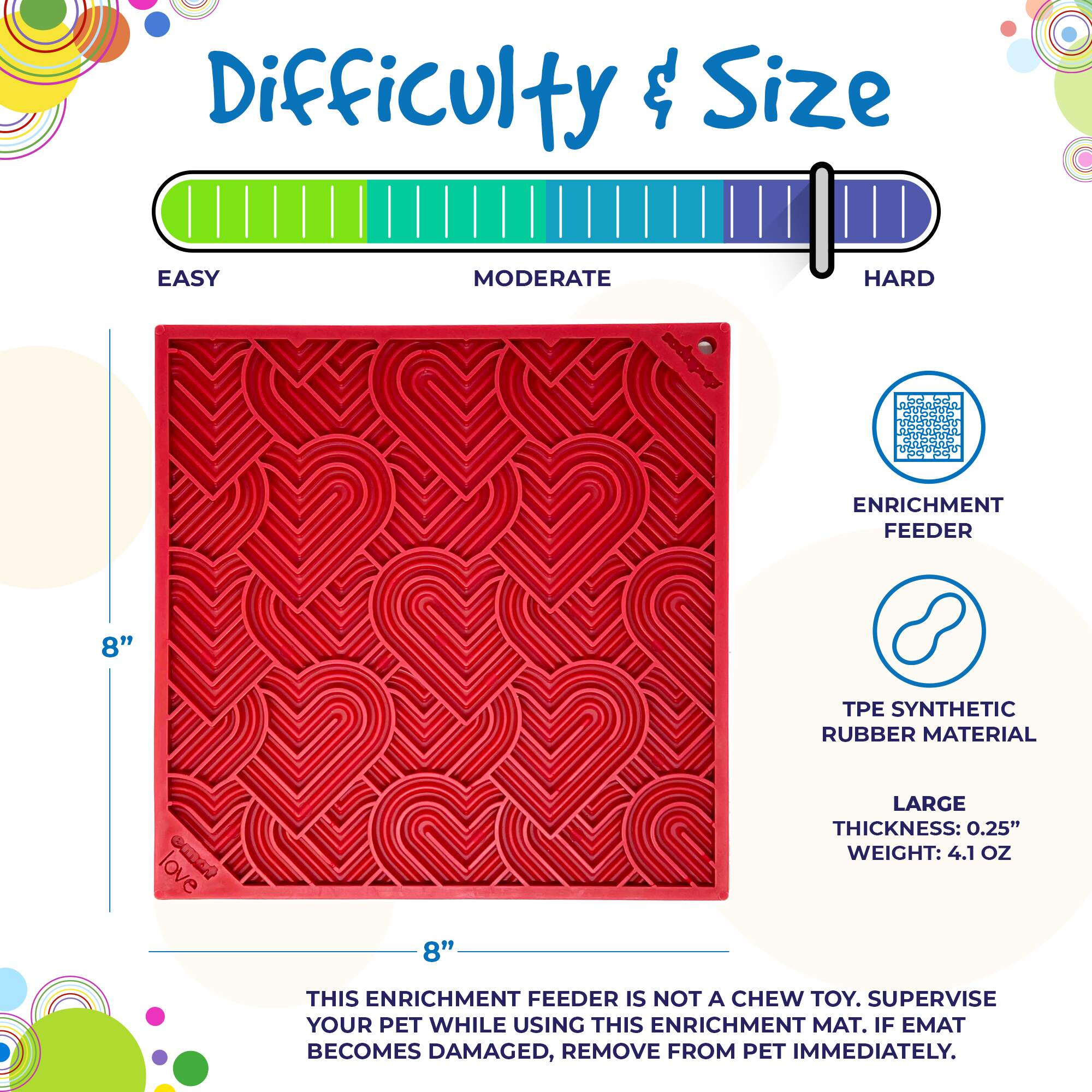 Enrichment Lick Mat for Dogs and Cats