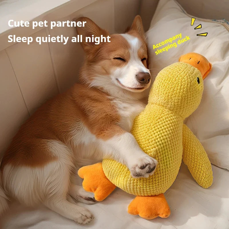 Plush Squeaky Calming Duck Chew Toy