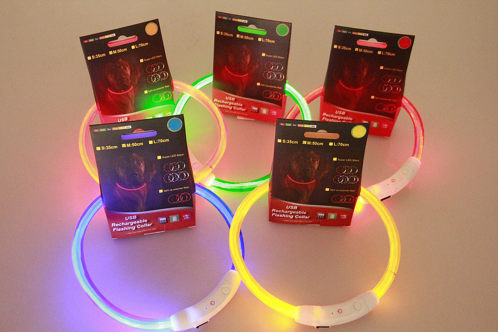 Flashing Collar USB Rechargeable For Night Walking