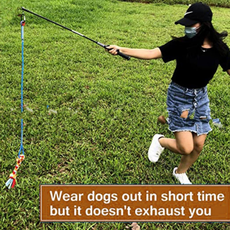 Teaser Rod Bite Pull Cotton Rope Interactive Training Toy