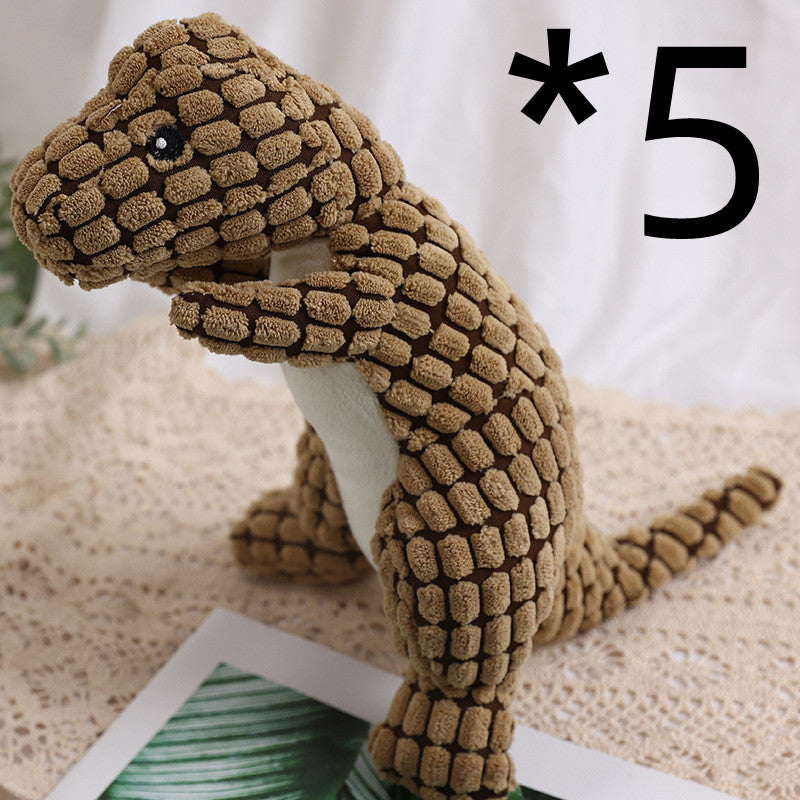 Bite Resistant Plush Sounding Toy Dinosaur