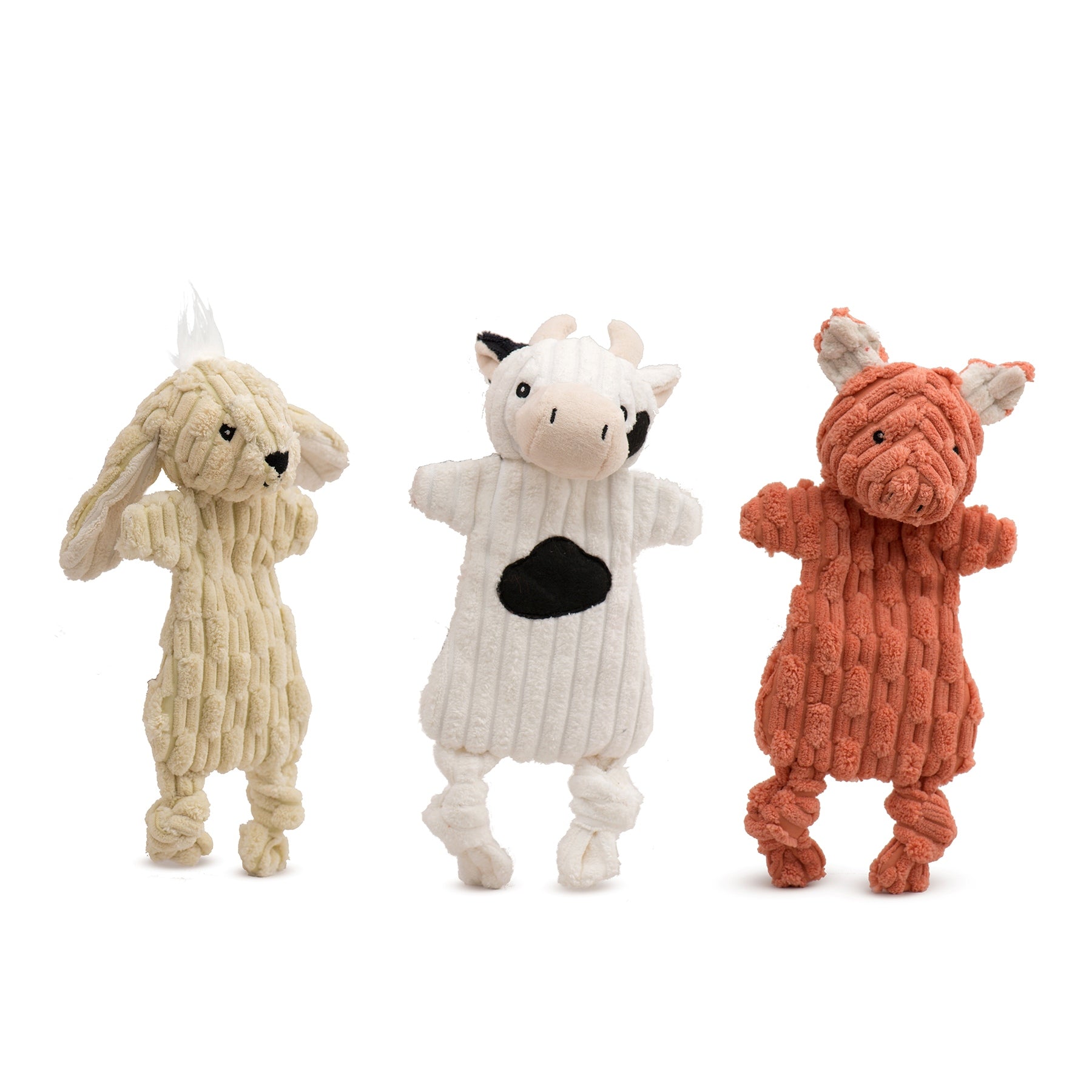 Assorted Durable Plush Dog Toys (3pk)