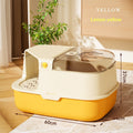 Enclosed Splash-Proof Cat Litter Box