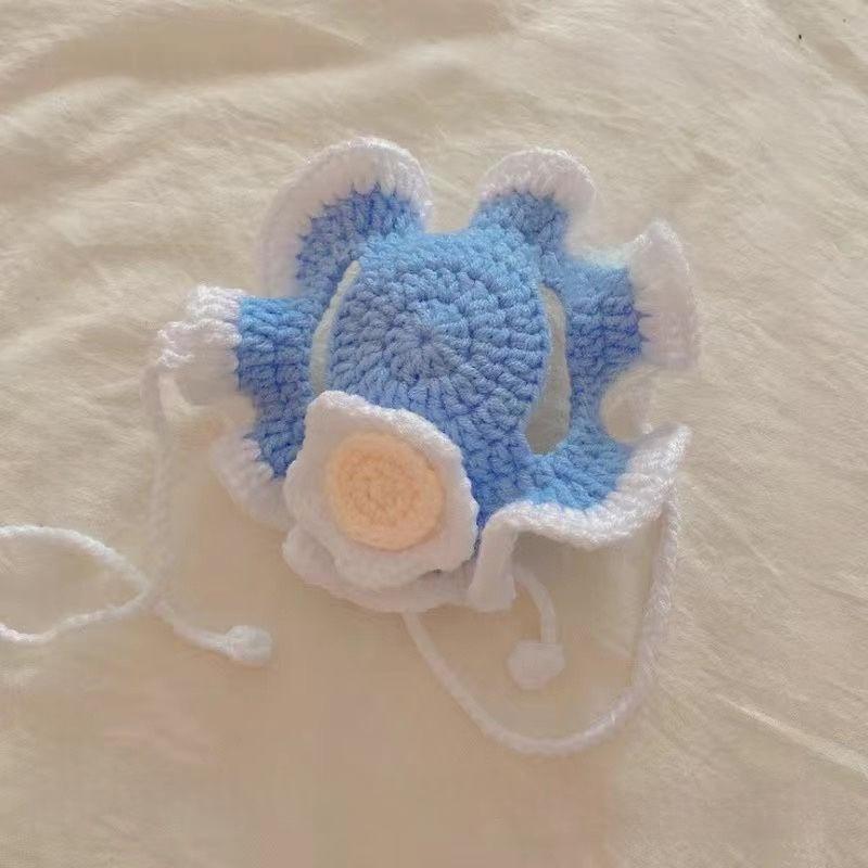 Pet Hat Cute 3D Knitted Wool Bonnet