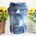 Blue Denim Jeans Jacket Pet Coat Vest