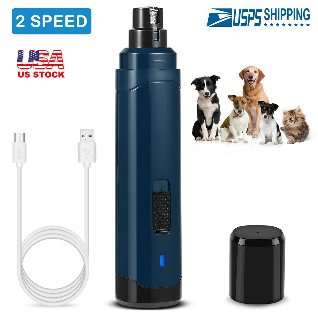 Dog Nail Grinder 2 Speeds Quiet USB Rechargeable