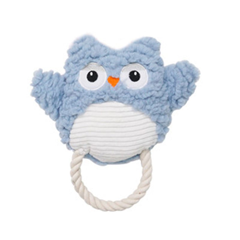 Plush Dog Toy Animals Shape Bite Resistant Squeaky Toys Corduroy