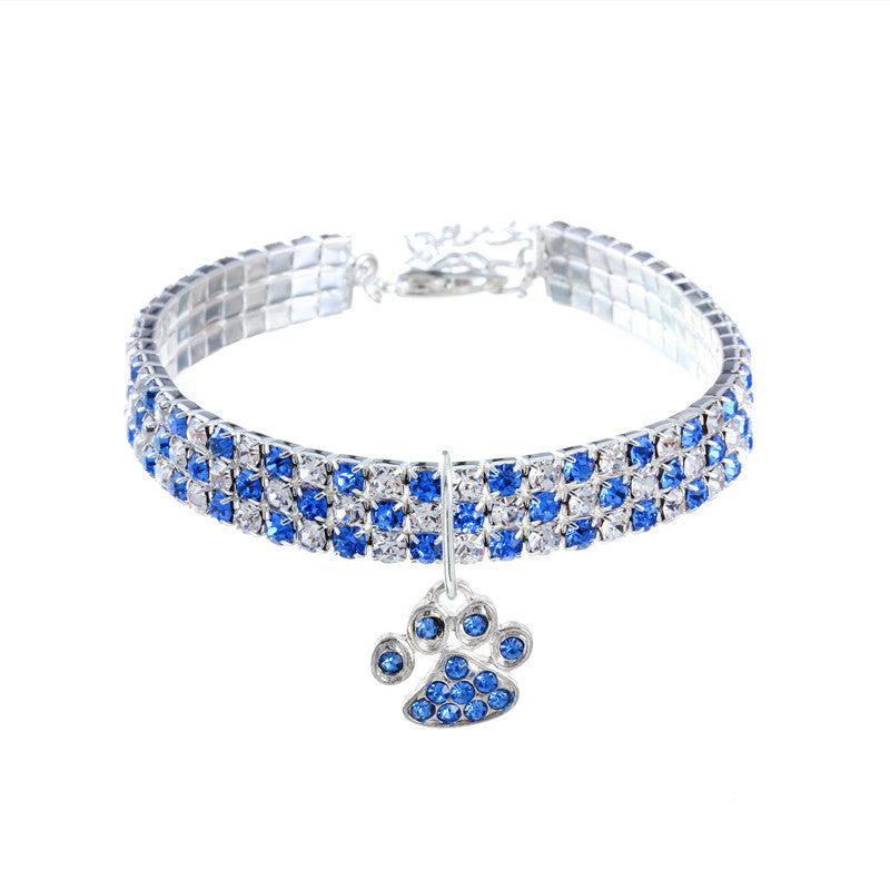 Diamond Pet Collar, Mixed-color Cat And Dog