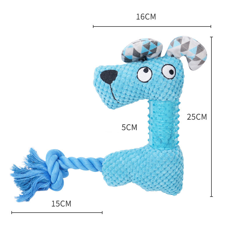 Plush Squeaky Puppy Chew Toy Bite Resistant