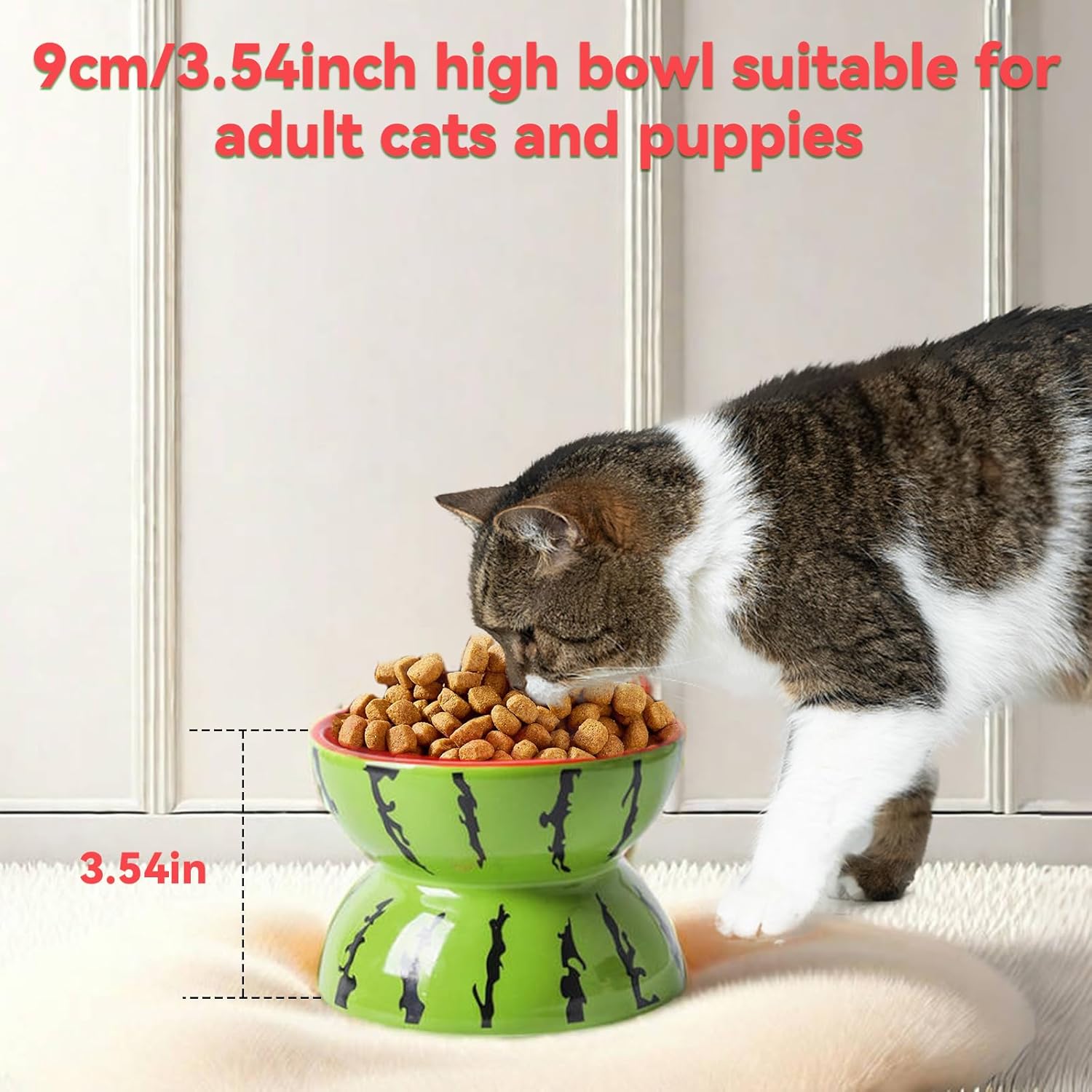 Ceramic Raised Cat Bowl