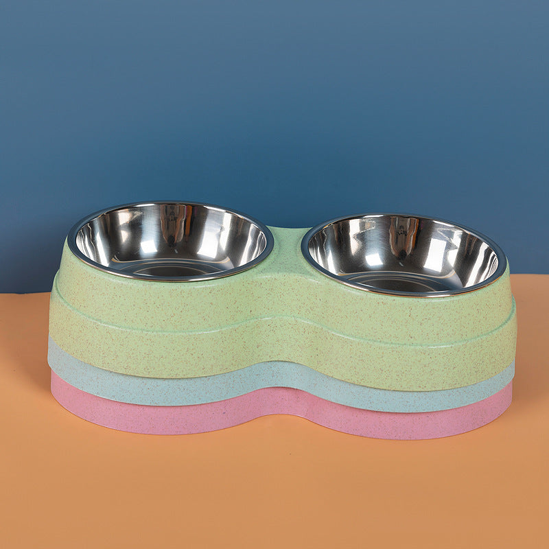Double Pet Bowls Stainless Steel