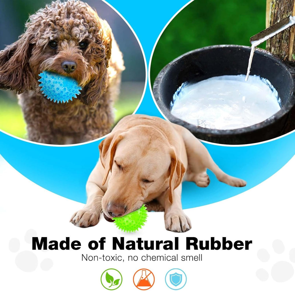 2.5” Squeaky Interactive Dog Balls for Puppy Teething