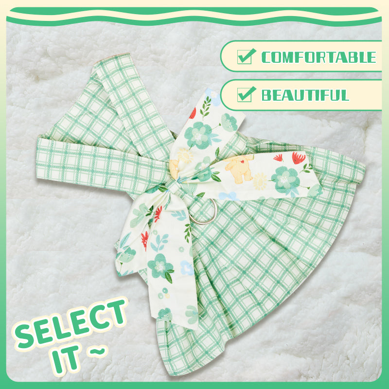 Summer Small Dog Clothes Pet Harness With Leash