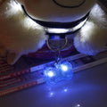 LED Dog Bone Shape ID Tag Pet Safety Collar Pendant