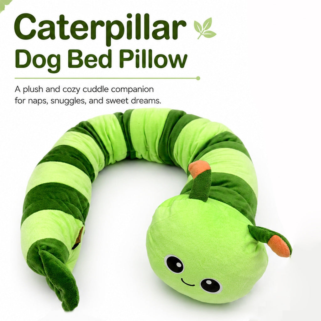 Creative New Caterpillar-Shaped Dog Pillow