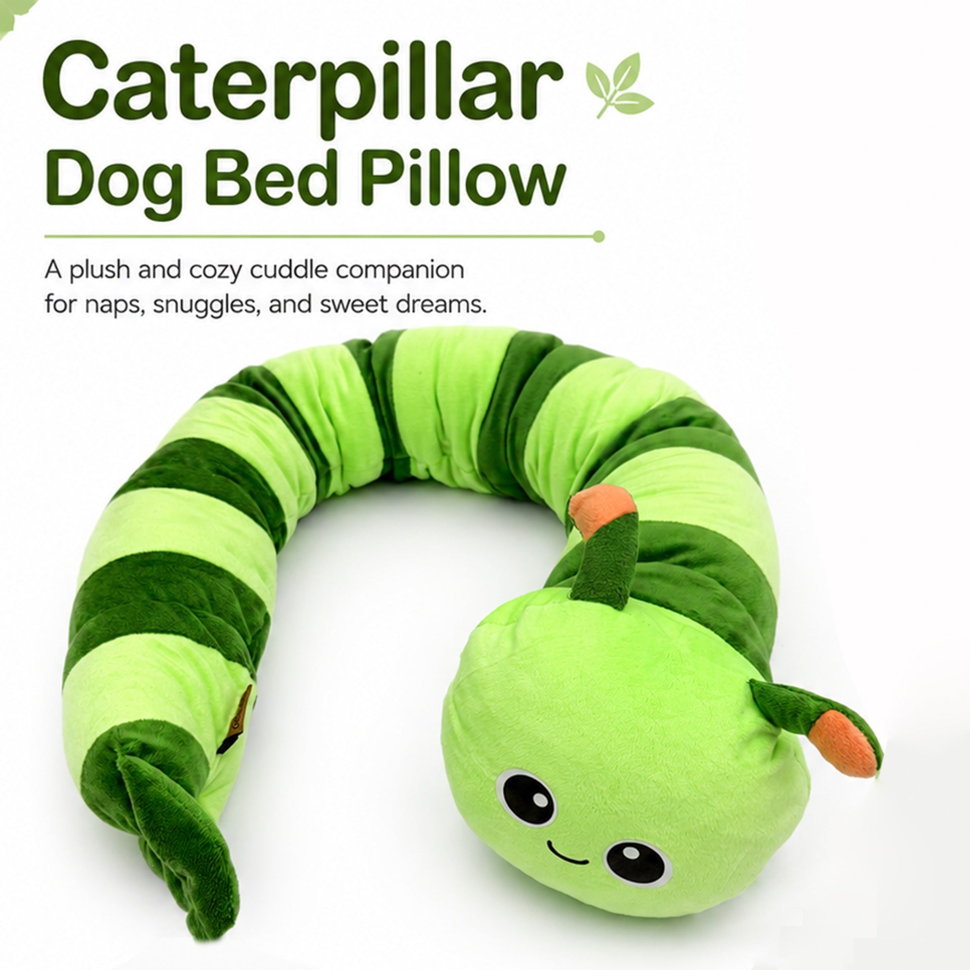 Creative New Caterpillar-Shaped Dog Pillow