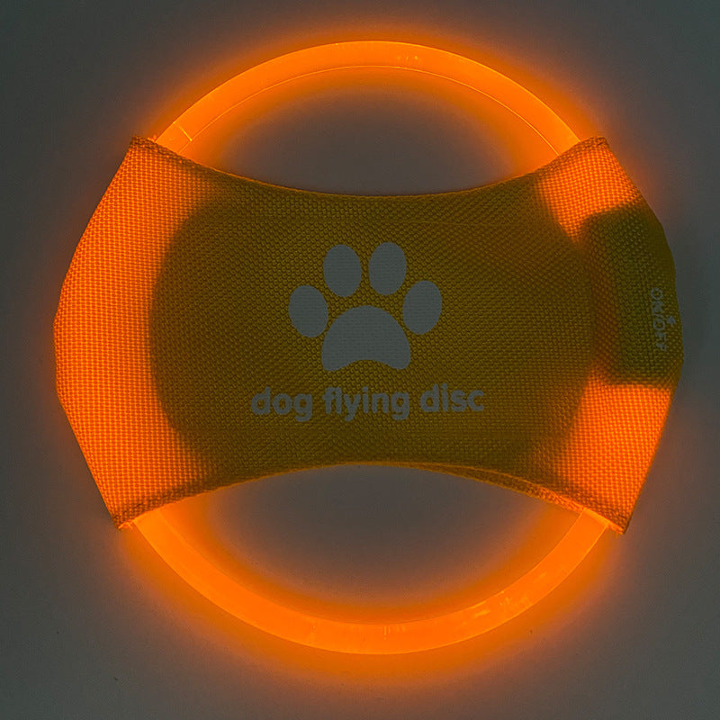 Flying Discs Light Glowing LED Luminous Interactive Toy