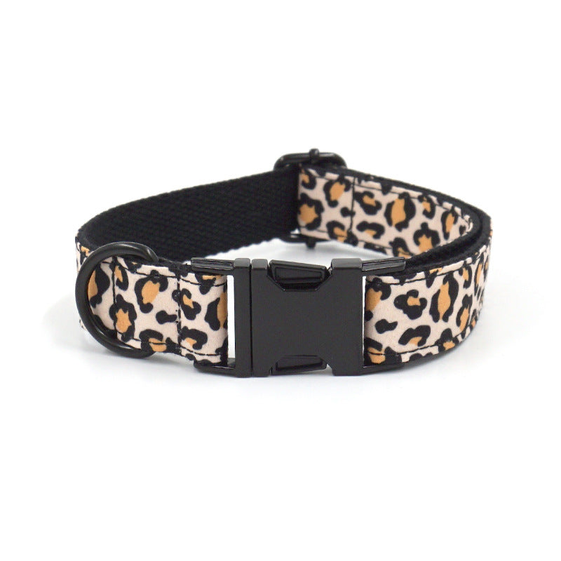 Black Buckle Collar Leash Set