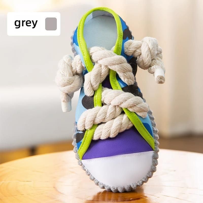 Toy Shoes Pet Cotton Rope Slippers Sound Making Toys