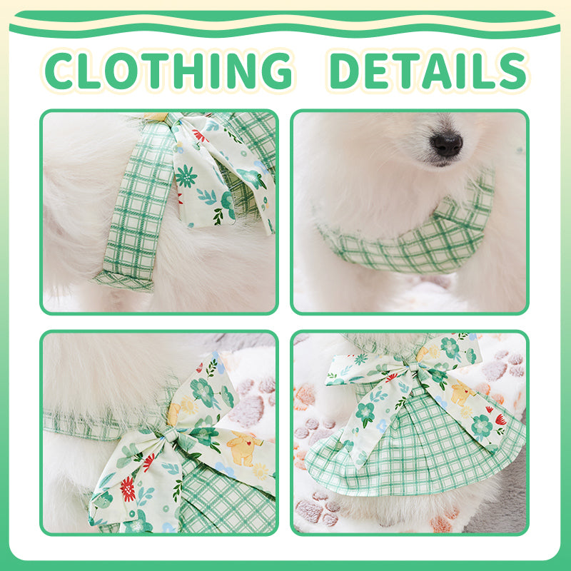 Summer Small Dog Clothes Pet Harness With Leash