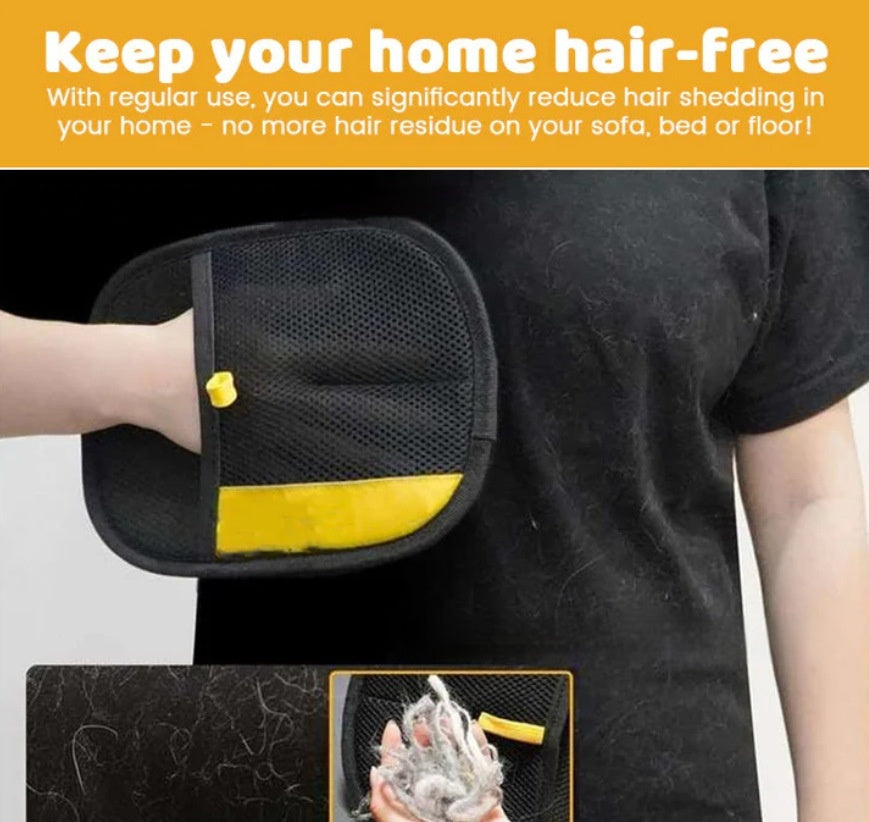 Pet Hair Removal Grooming Gloves