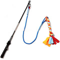 Teaser Rod Bite Pull Cotton Rope Interactive Training Toy