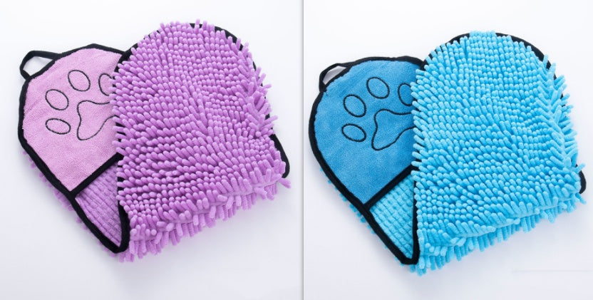 Dogs Cats Towels Super Absorbent Dog Bathrobe Microfiber Bath Towels Quick-Drying