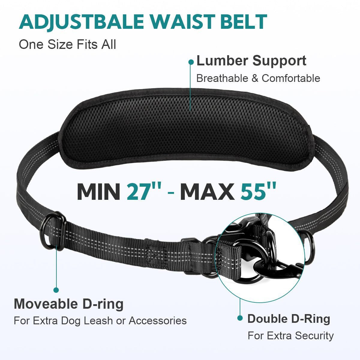 Waist Bag Running Leash