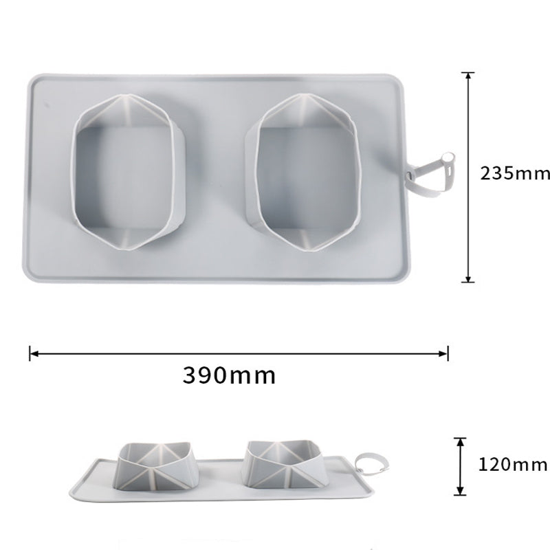 Portable Pet Feeder Silicone Bowls