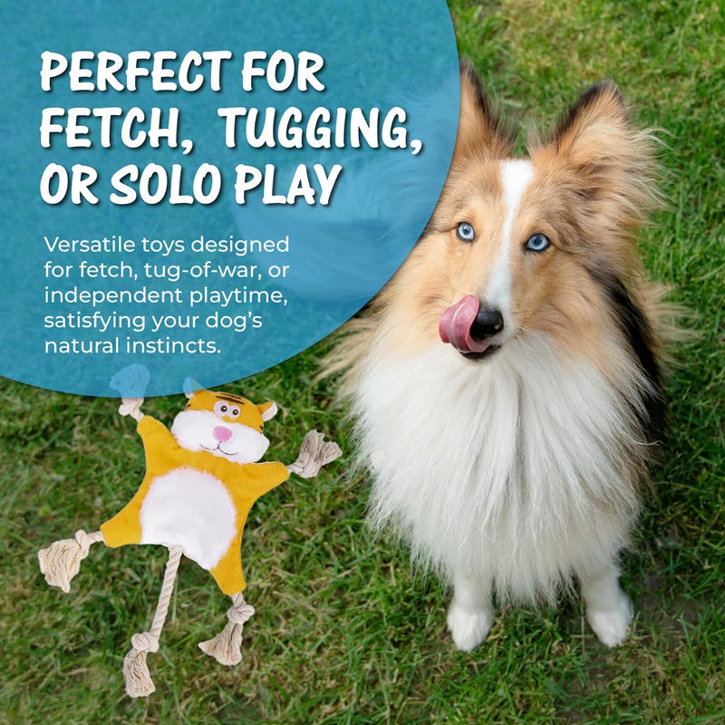 Dog Toys, Stuffed, Chewing, Plush, Squeaky Animal Pet Toys