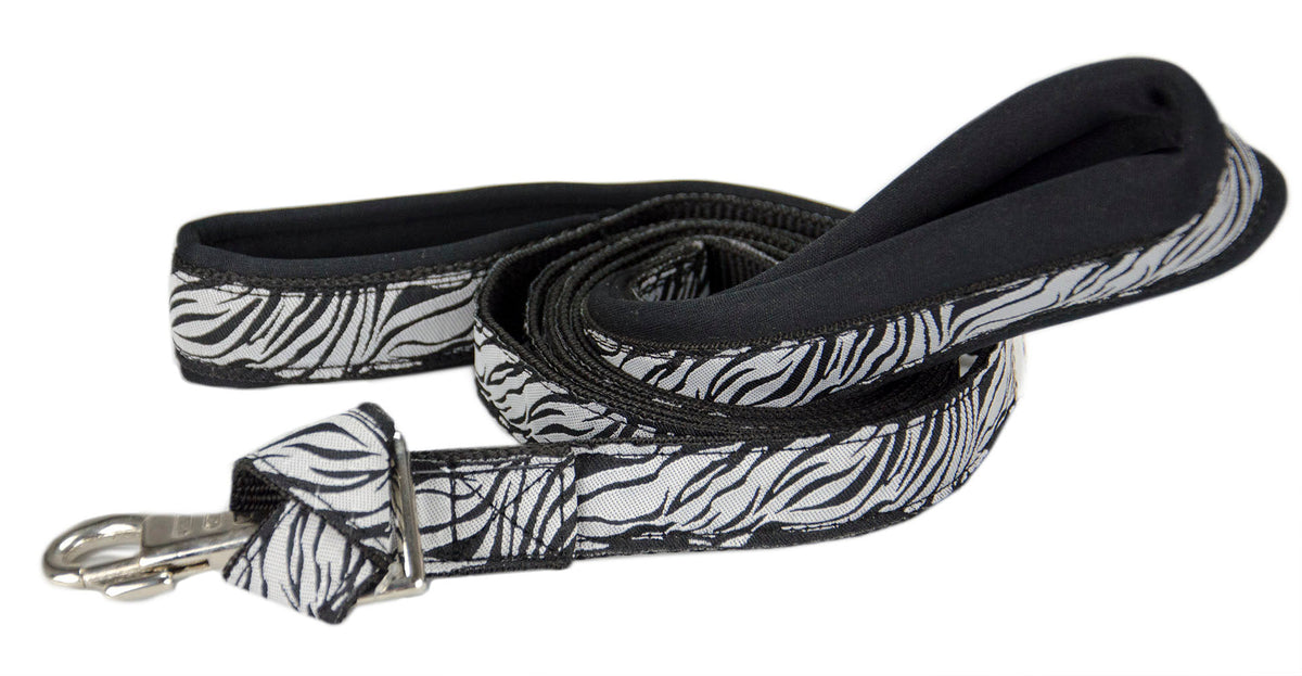 Padded Double Handle Patterned Dog Leash