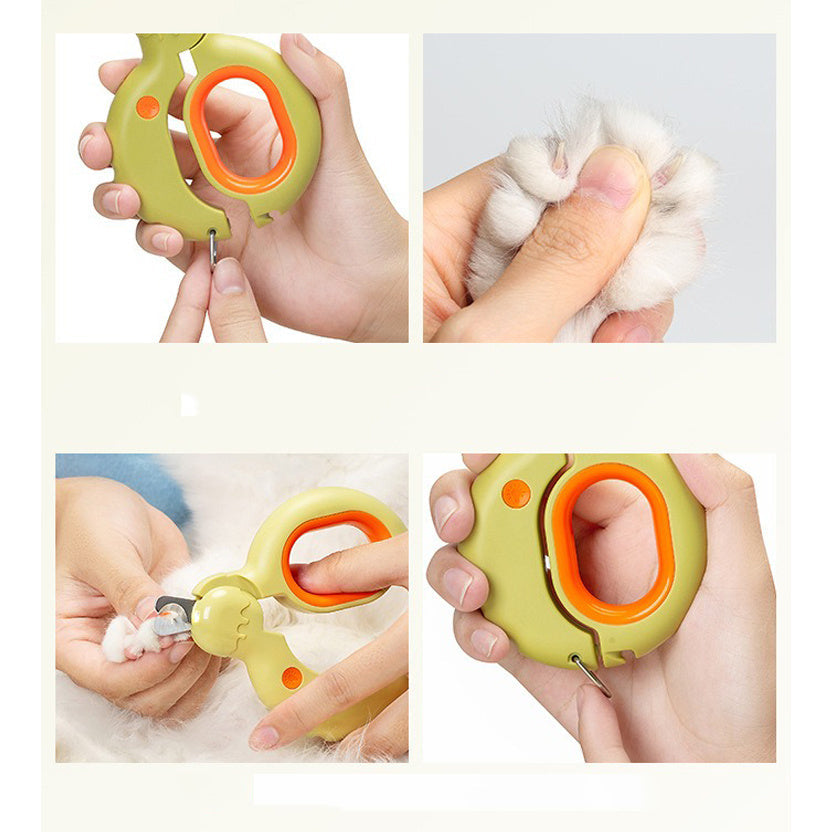 Donuts Lovely Nail Clippers LED Light Illuminates Blood Line Safe Nail Clippers