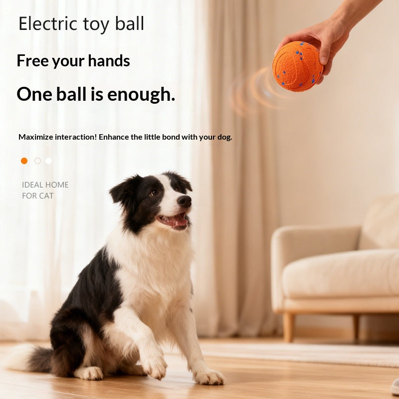 Electric Round Non-Toxic Dog Chew Toy Ball For Training