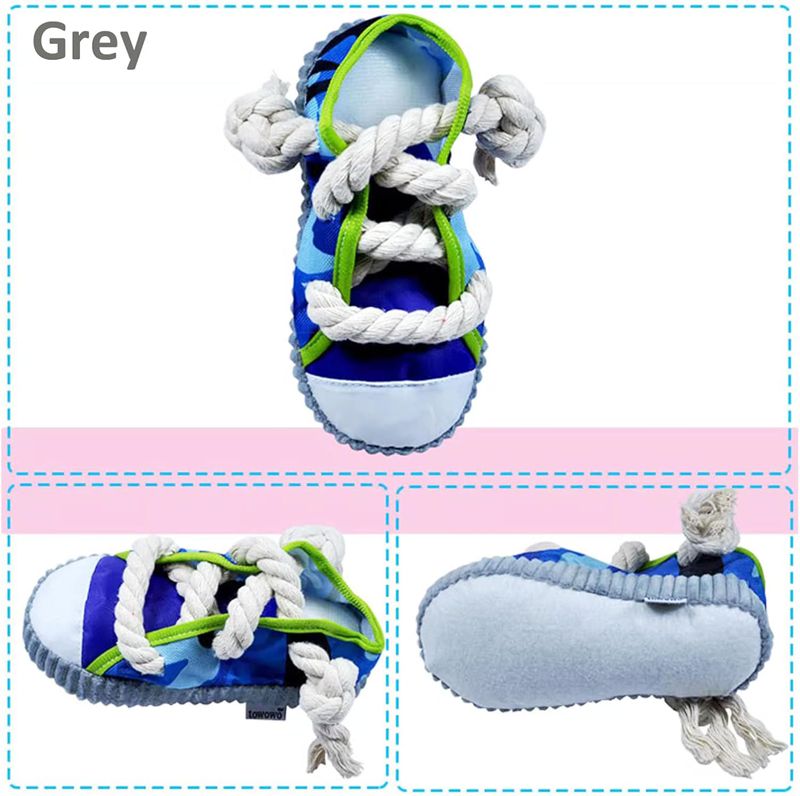 Toy Shoes Pet Cotton Rope Slippers Sound Making Toys