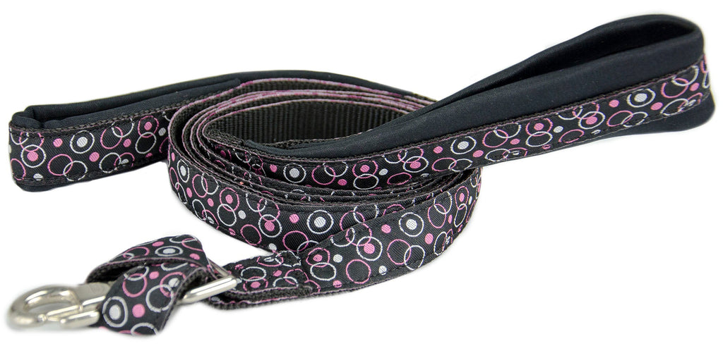 Padded Double Handle Patterned Dog Leash