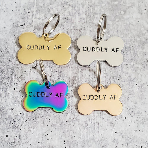 CAN'T HOLD MY LICKER Bone-Shaped Pet Tag
