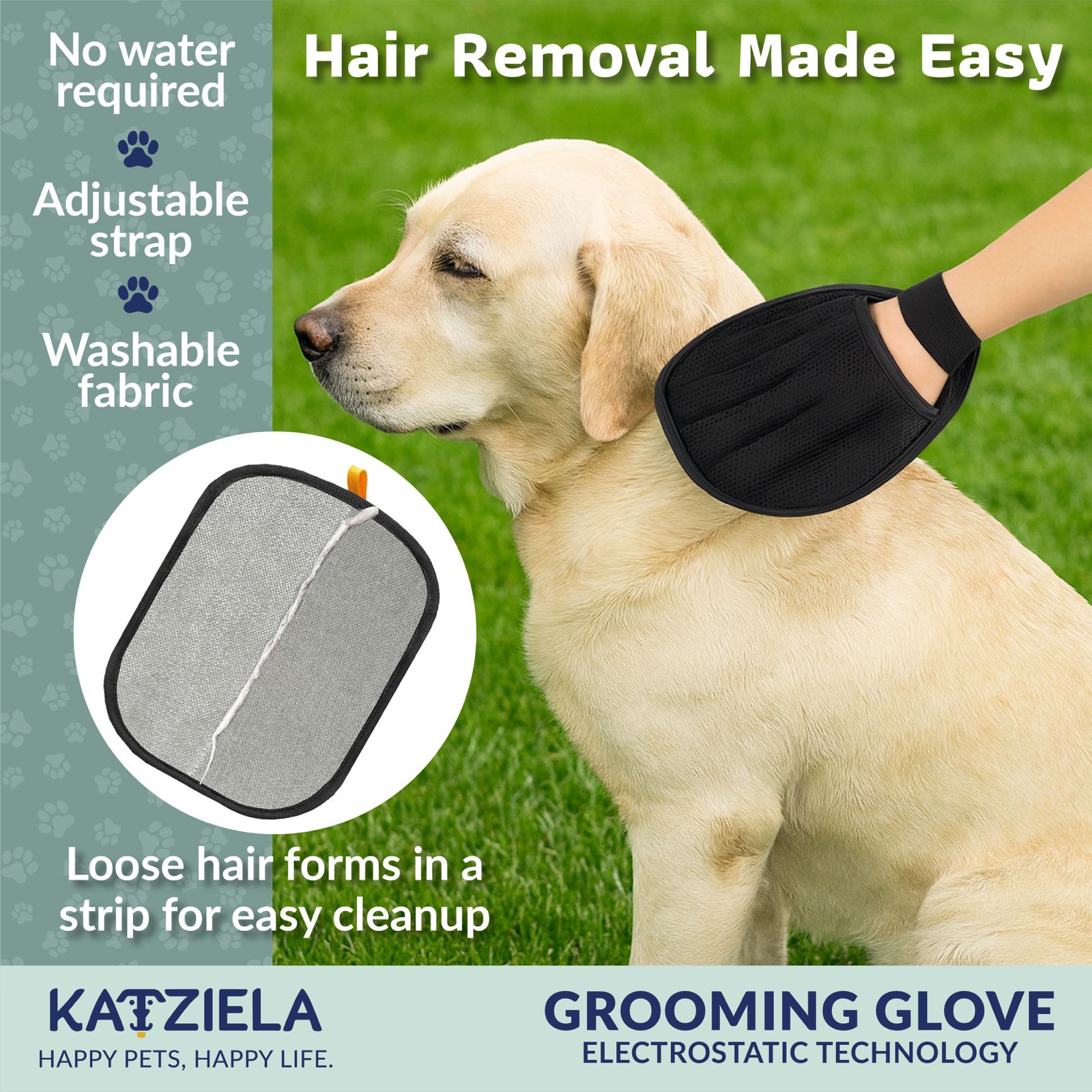 FurTidy Glove by Katziela – Pet Hair Remover Glove for Dogs & Cats
