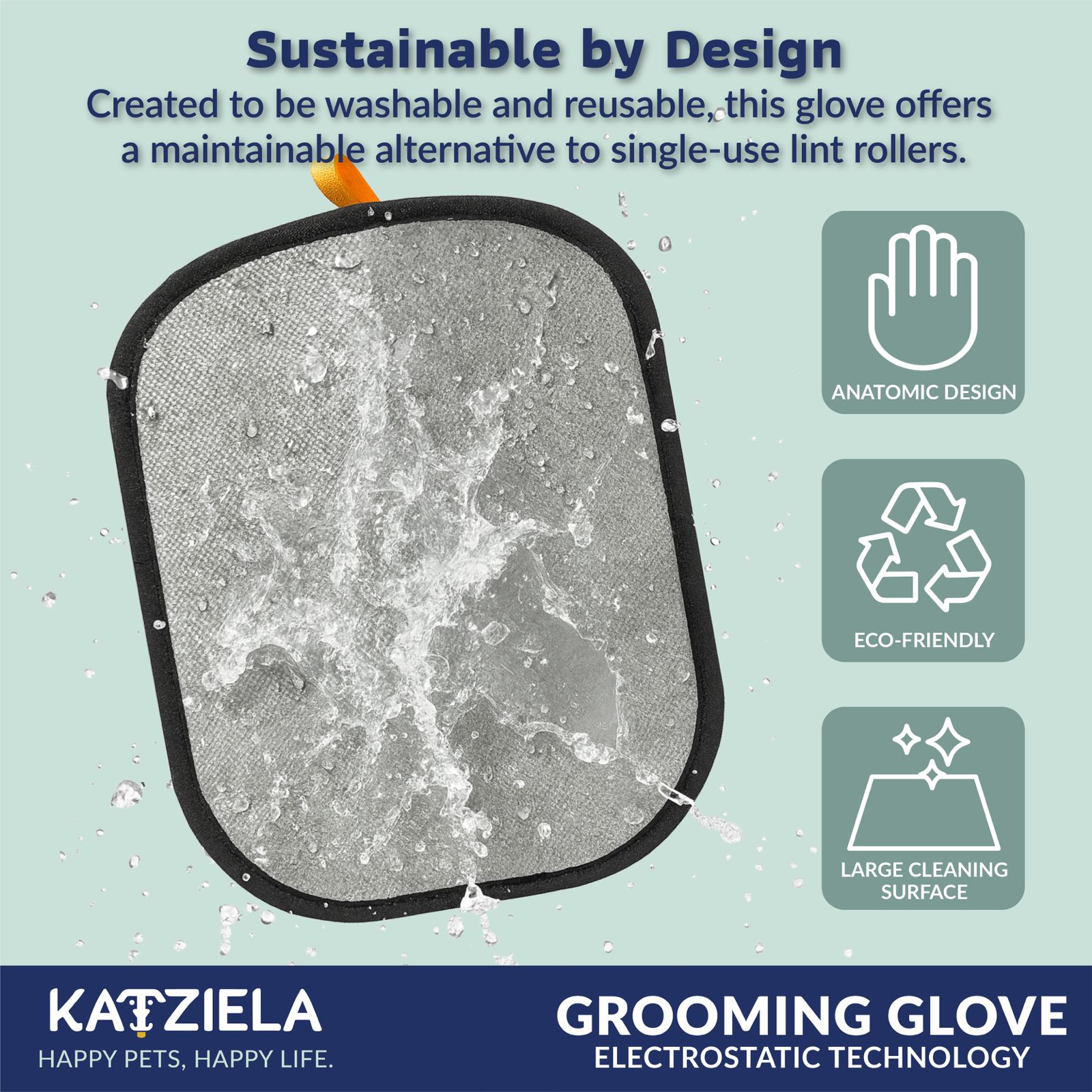 FurTidy Glove by Katziela – Pet Hair Remover Glove for Dogs & Cats
