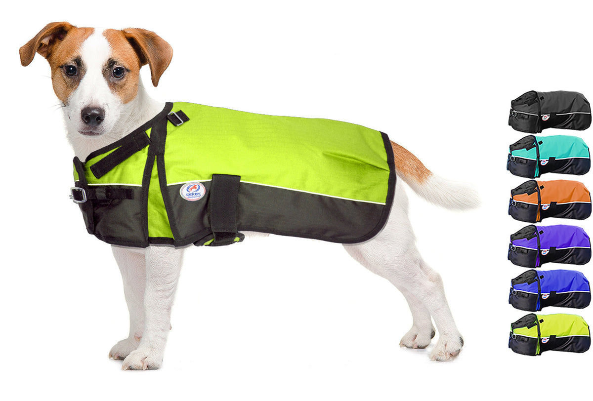 Tough Reflective Waterproof Ripstop Nylon Winter Dog Coat 150g Polyfil
