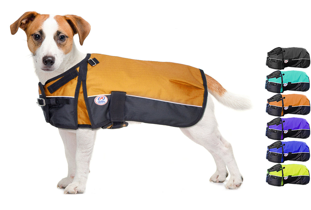 Tough Reflective Waterproof Ripstop Nylon Winter Dog Coat 150g Polyfil