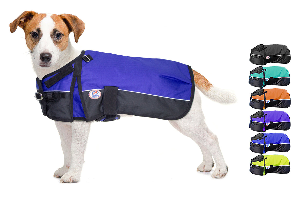 Tough Reflective Waterproof Ripstop Nylon Winter Dog Coat 150g Polyfil