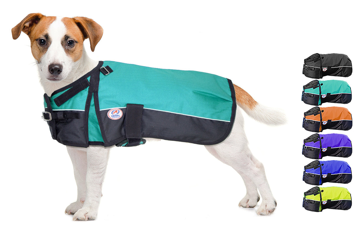 Tough Reflective Waterproof Ripstop Nylon Winter Dog Coat 150g Polyfil